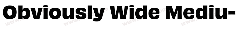 Obviously Wide Mediu字体转换